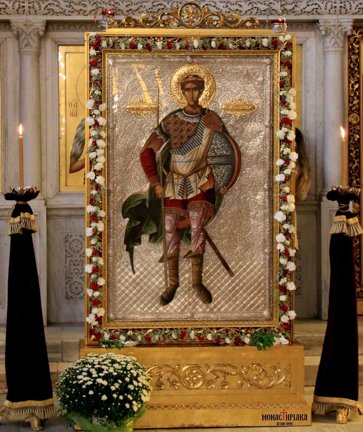 Icon of Saint Demetrios in Thessaloniki